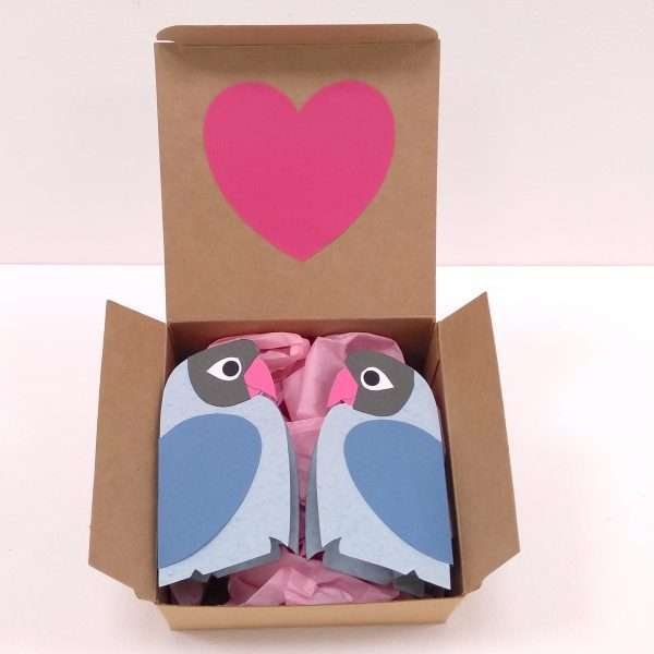 Adele Pound Mini lovebirds blue in box