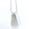 Back of silver pendant