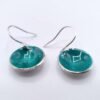 Turquoise Enamel Earrings - Image 2