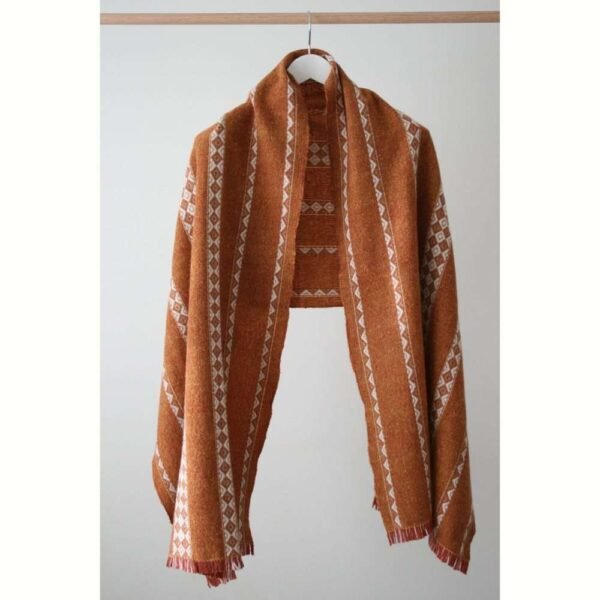 Lunula Wrap Wool Scarf Bracken by Olla Nua