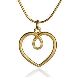 Gold heart pendant
