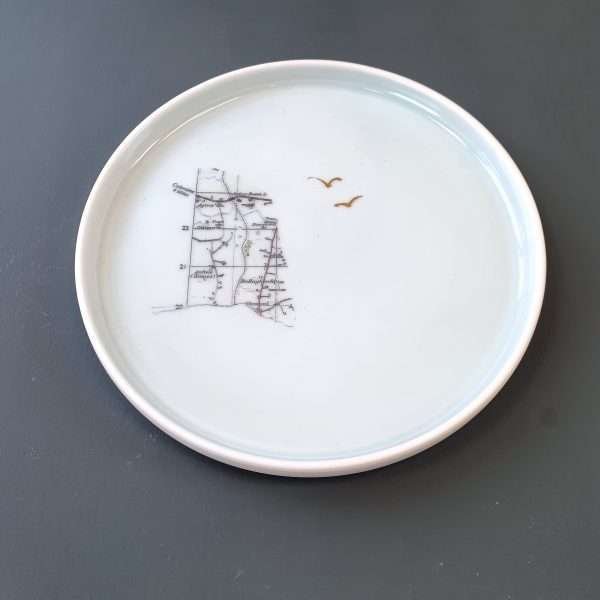 Porcelain Plate County Derry Map