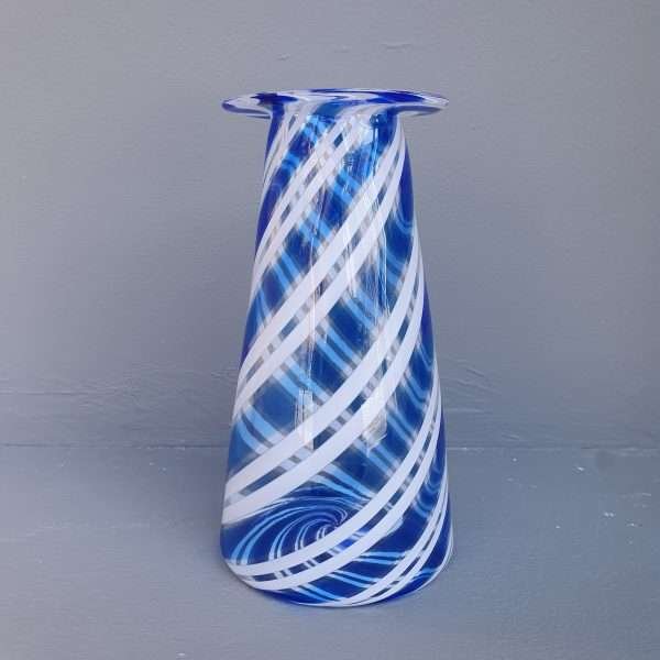 Blue cone vase