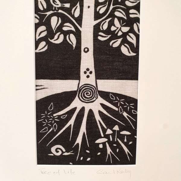 Tree of Life Linocut Picture