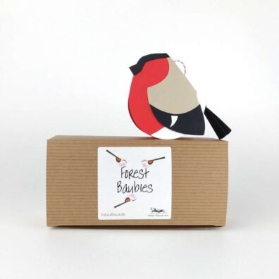 Paper Bullfinch Bird Decoration