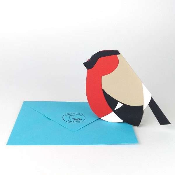 paper bullfinch card