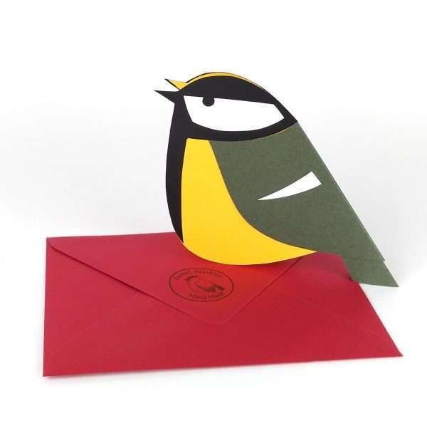 Paper Great Tit card