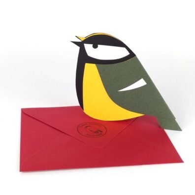 Paper Great Tit card