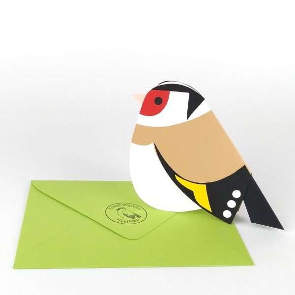 paper goldfinch card