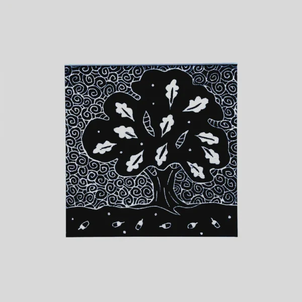 "Oak" linocut on Irish linen by Gail Kelly