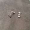 Rocky Hill Silver Stud Earrings - Image 4