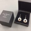 Silver and 9ct Rose Gold Earrings by Nora Watson