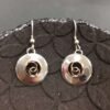 Silver and 9ct Rose Gold Earrings by Nora Watson
