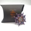 Purple Embroidered Brooch - Image 3