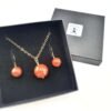 Orange and Gold Holbein Globe Necklace - Image 3