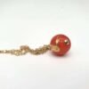 Orange and Gold Holbein Globe Necklace - Image 2