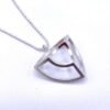 'Constructed' Open Form Silver Necklace - Image 5