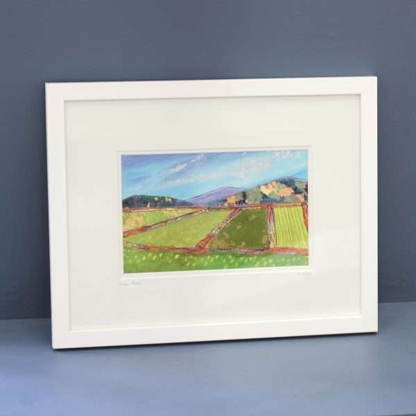 Green Fields Framed Picture