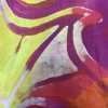 Silk Scarf in Purple/Orange/Yellow - Image 2