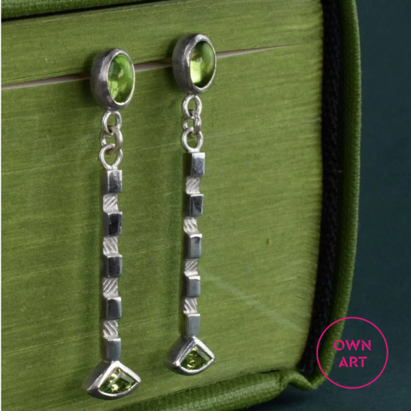 'Ancient treasure' peridot earrings