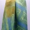 Silk Scarf in Green/Yellow/Blue - Image 3