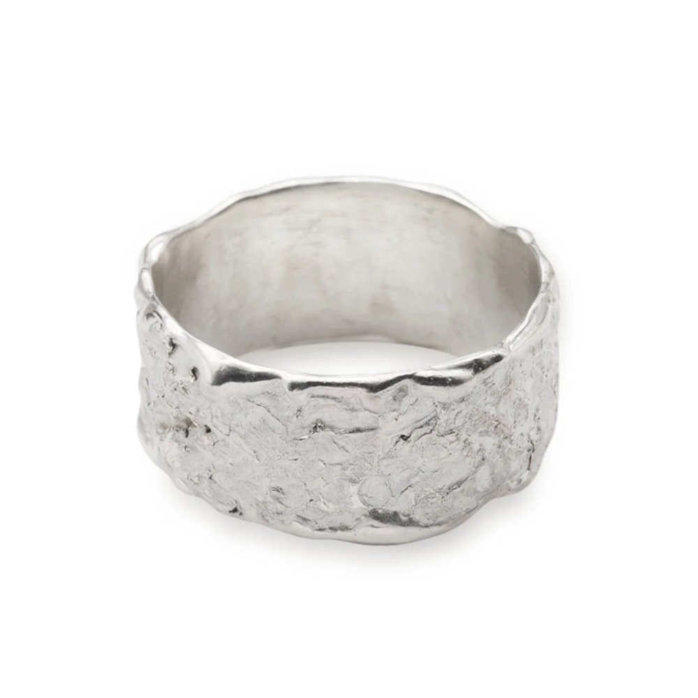 Element Wide Silver Ring