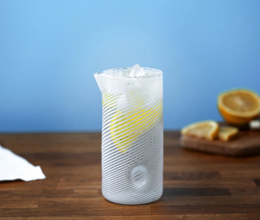 Glass Filigrana Pouring Cylinder