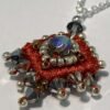 Necklace Embroidered Orange - Image 2