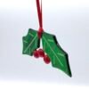 Glass Holly Bauble - Image 3