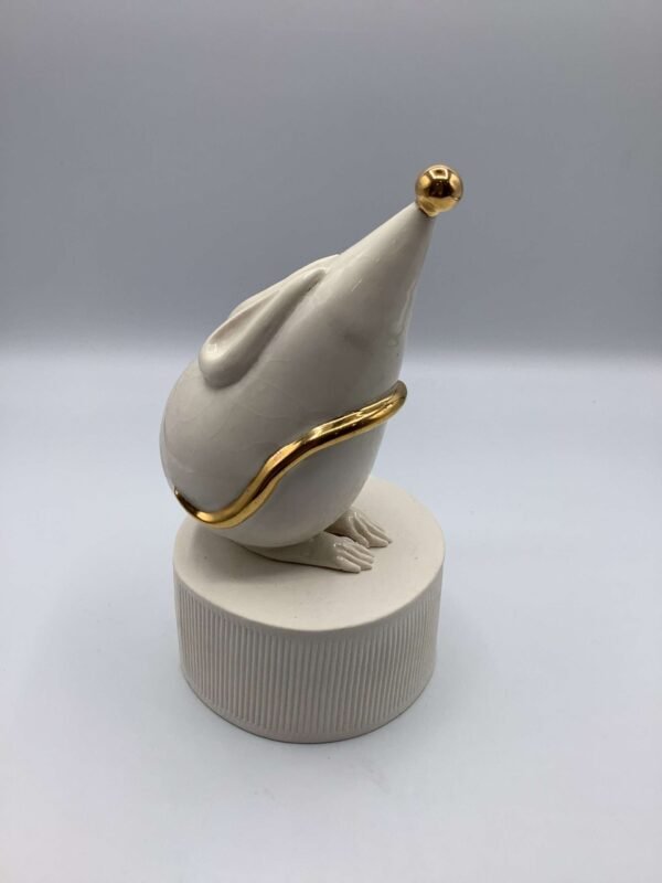 Porcelain Mouse with gold detail