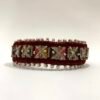 Bracelet Embroidered Mosaic Dark Red - Image 5