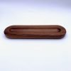 Single Groove Walnut Wood Desk Tidy - Image 3