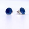Light Blue Enamelled Stud Earrings - Image 2