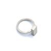 Silver Brick Work Ring (Horizontal) - Image 2