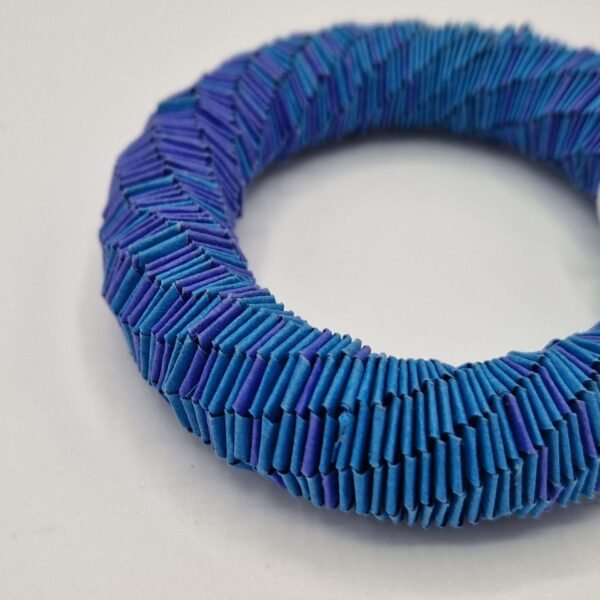 Blue Paper Bracelet