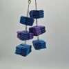 Blue and Purple Paper Earrings - Image 3