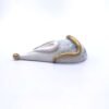 Large Flat Porcelain Mouse with Blue and Gold - Image 2