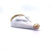 Large Flat Porcelain Mouse with Blue and Gold - Image 4