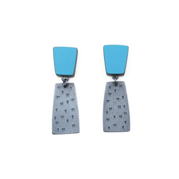 Chimney Drop Earrings, Turquoise