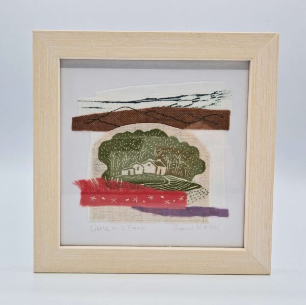 'Little Hill Farm' Embroidered Picture