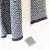 Slipstitch Scarf Grey and Black - Image 3