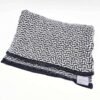 Slipstitch Scarf Grey and Black - Image 2