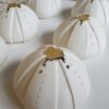 Porcelain Urchin Tea Light Gold Dribble - Image 3