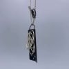 Sculpture Pendant with Oxidised Back - Image 2