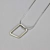 Medium form pendant in silver - Image 3