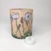 'Grey Poppies' Bamboo Lantern - Image 2