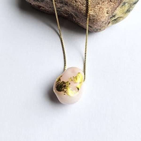 Pink/Gold Fragment Pendant