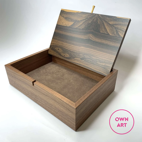 Large Walnut and Ziricote Box