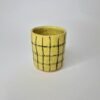 Yellow Grid Espresso Cup - Image 2