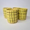 Yellow Grid Espresso Cup - Image 4